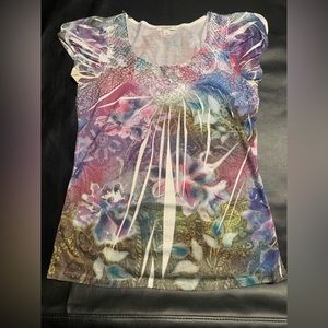 Dressbarn - Floral Blouse Size M